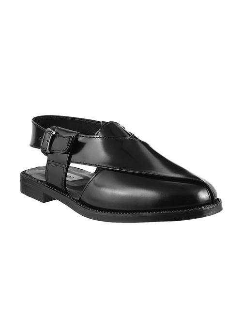 black leather sandals - 10403428 - Standard Image - 1