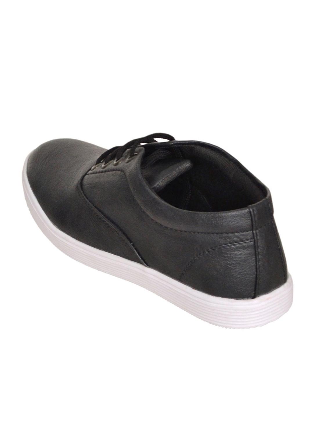 black faux leather sneaker - 10408813 - Zoom Image - 3