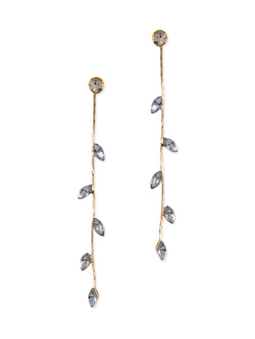 grey metal drop earrings - 10411832 - Very Small Image - 1