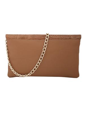 brown croc print leather sling bag - 10412423 - Standard Image - 2
