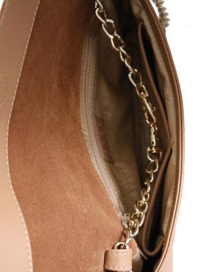 brown croc print leather sling bag - 10412423 - Standard Image - 3