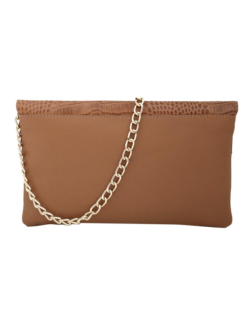 brown croc print leather sling bag - 10412423 - Zoom Image - 2