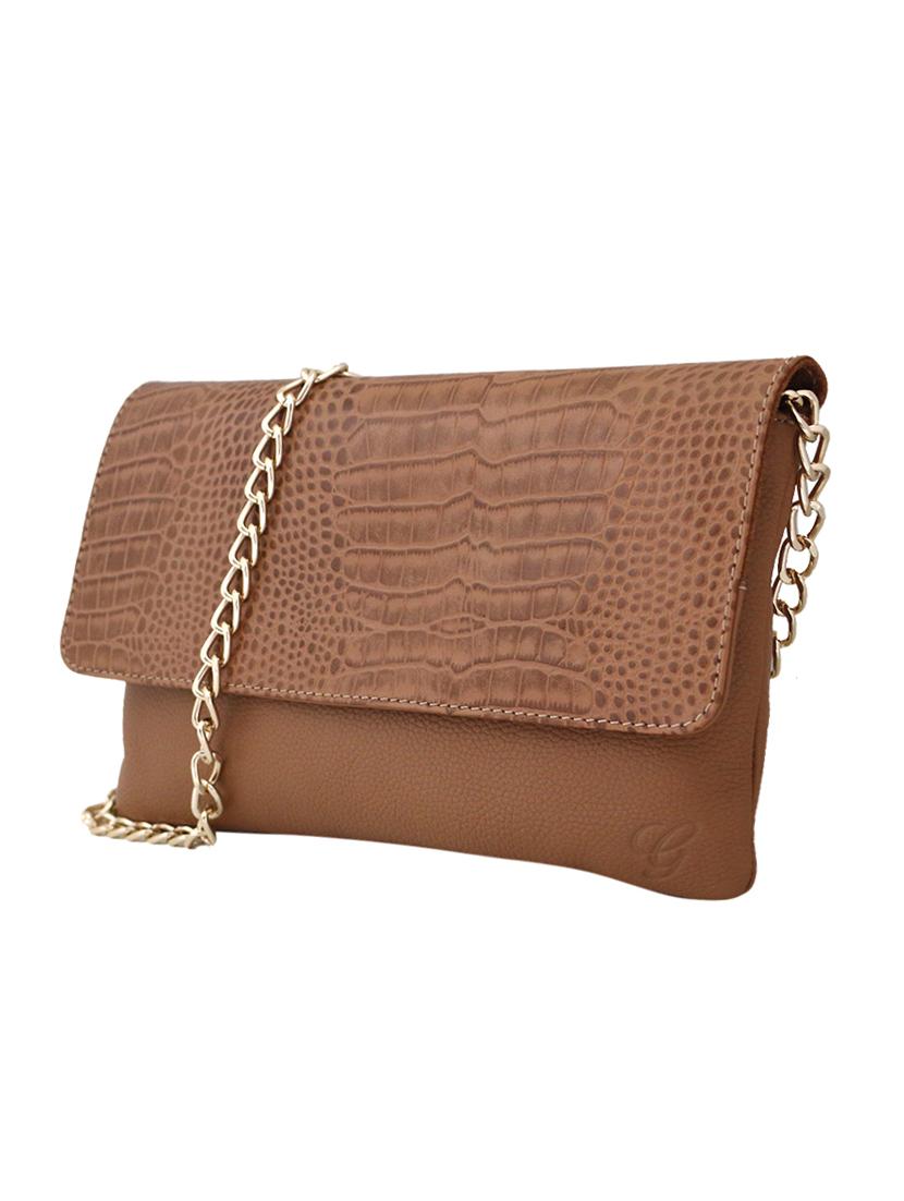 brown croc print leather sling bag - 10412423 - Zoom Image - 5