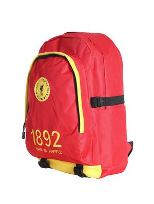 red colored, polyester printed backpack - 10416622 - Standard Image - 2