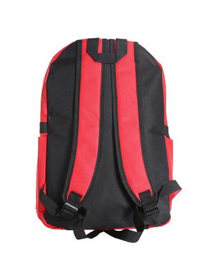 red colored, polyester printed backpack - 10416622 - Standard Image - 3