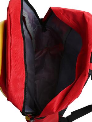 red colored, polyester printed backpack - 10416622 - Standard Image - 4