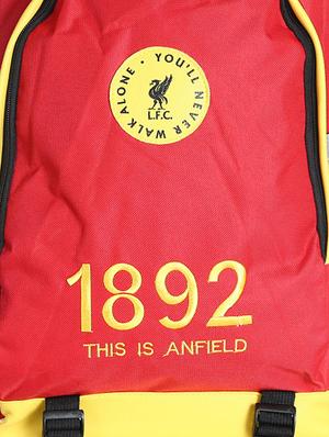 red colored, polyester printed backpack - 10416622 - Standard Image - 5