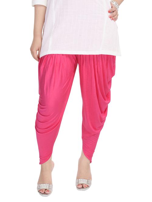 pink cotton salwars - 10416635 - Very Small Image - 1