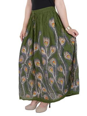 green cotton skirts - 10416648 - Standard Image - 2