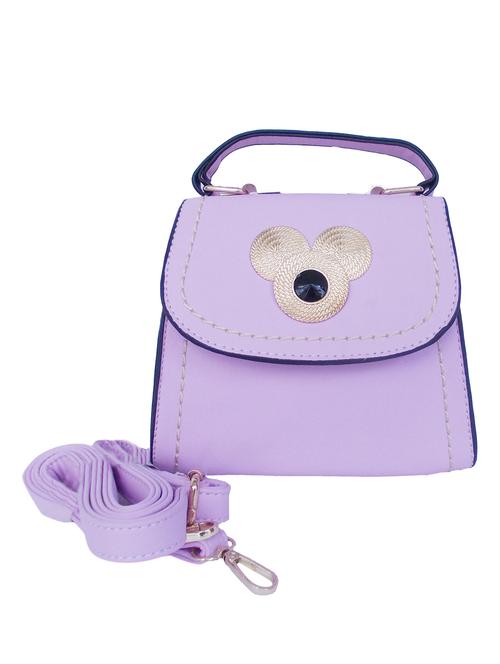 lavender faux leather sling bag - 10419912 - Very Small Image - 1