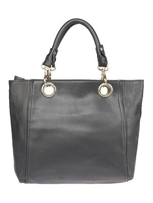 black faux leather handbag - 10419925 - Standard Image - 2