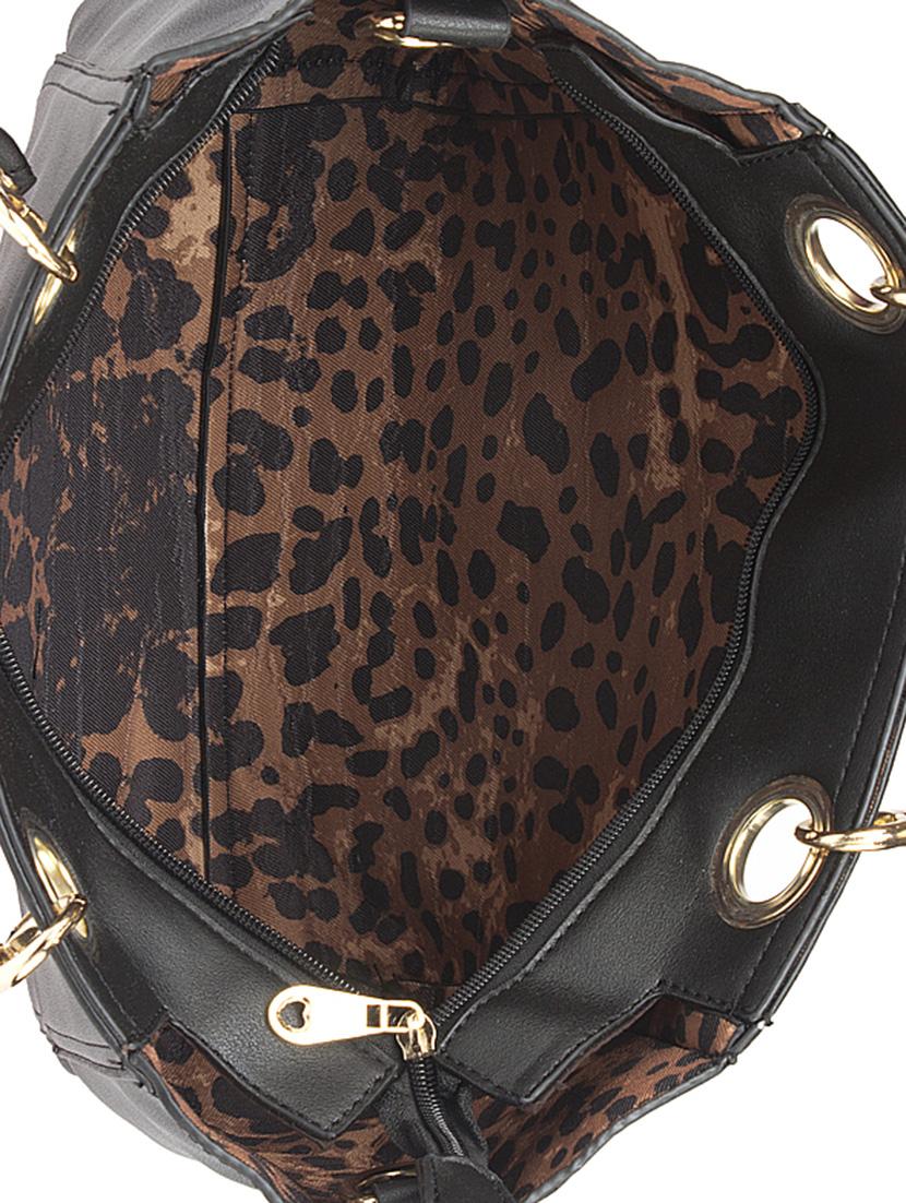 black faux leather handbag - 10419925 - Zoom Image - 3