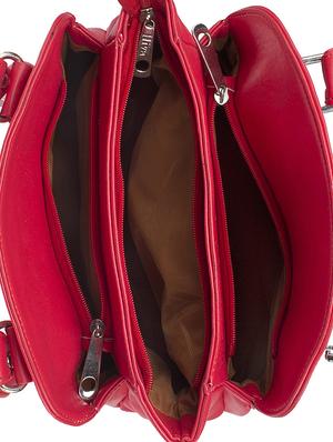 vermillion faux leather handbag - 10419927 - Standard Image - 3