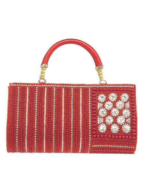 scarlet fabric handbag - 10419939 - Standard Image - 1