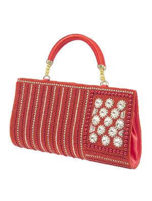 scarlet fabric handbag - 10419939 - Standard Image - 5