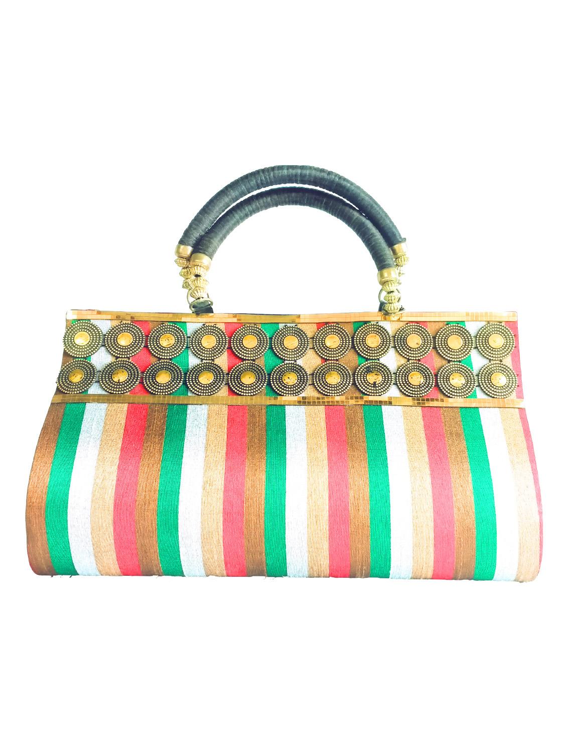 multicolor faux leather clutch - 10419944 - Zoom Image - 1