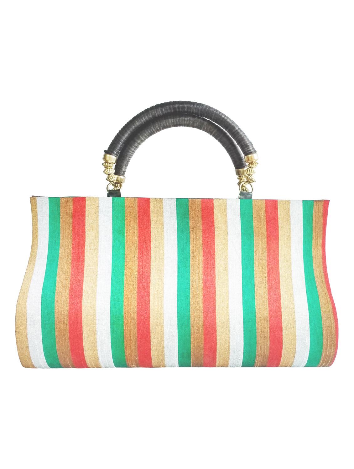 multicolor faux leather clutch - 10419944 - Zoom Image - 2