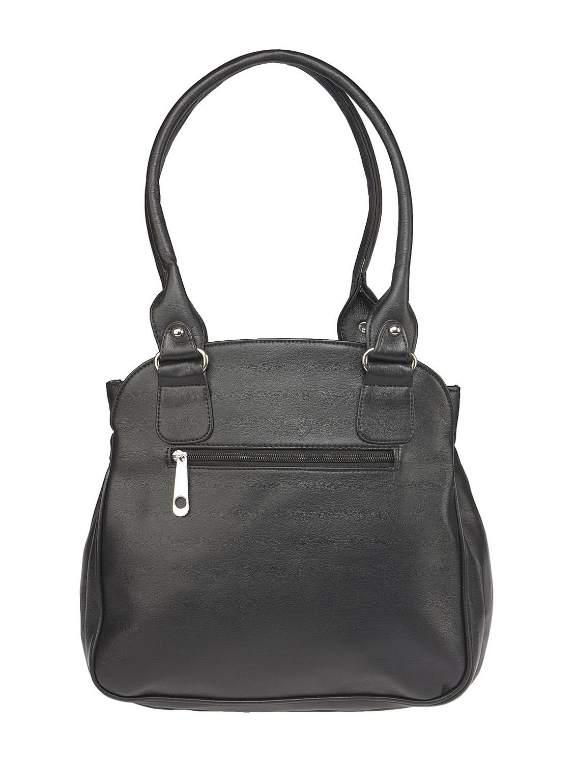black faux leather handbag - 10419950 - Zoom Image - 2