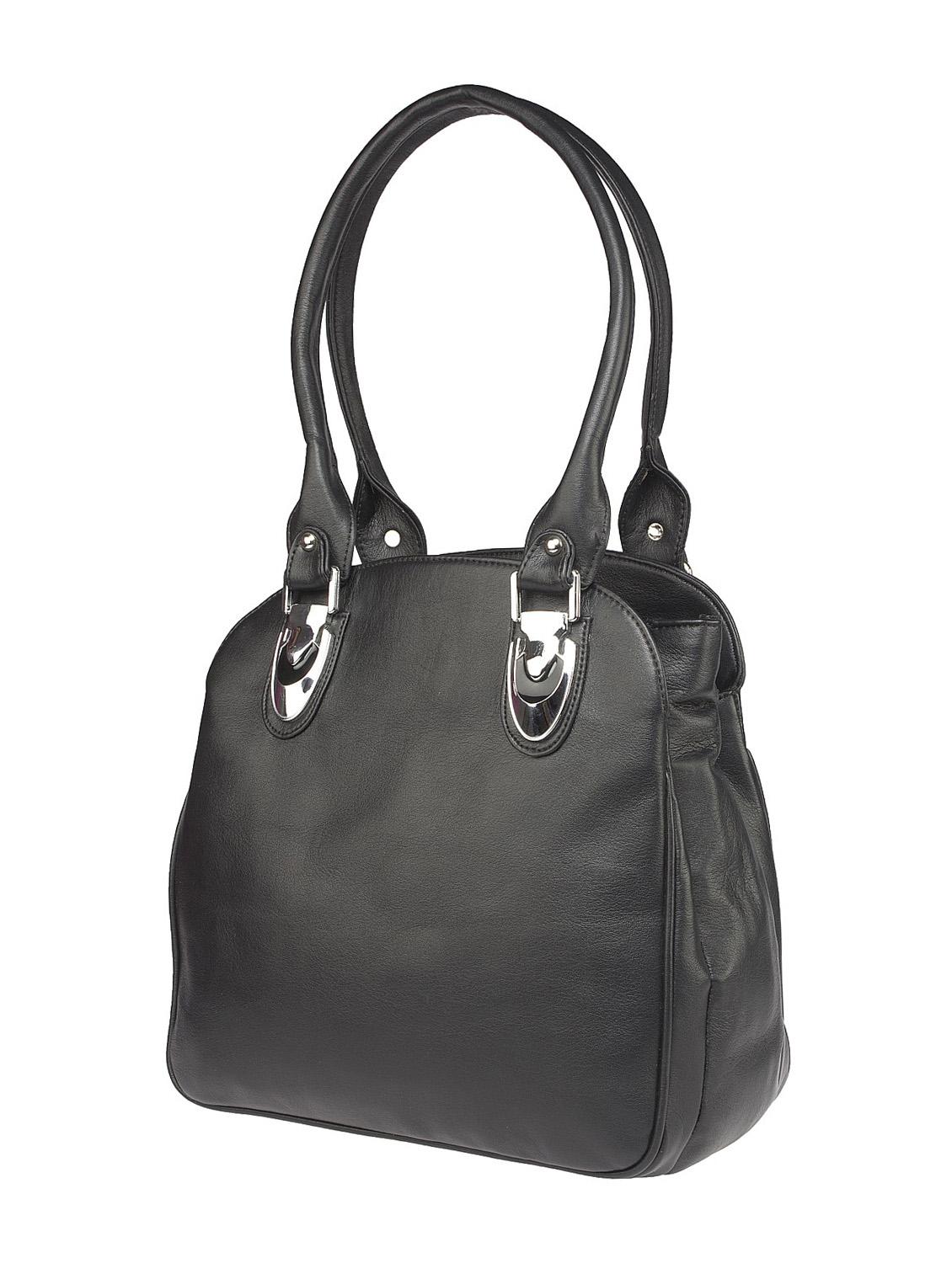 black faux leather handbag - 10419950 - Zoom Image - 5
