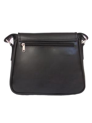 black faux leather sling bag - 10419968 - Standard Image - 2