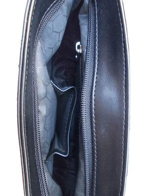 black faux leather sling bag - 10419968 - Standard Image - 3