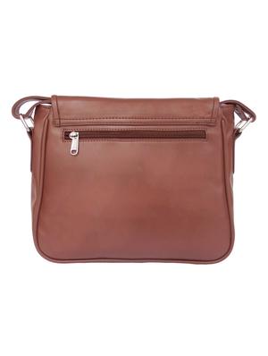 burnt sienna faux leather sling bag - 10419969 - Standard Image - 2