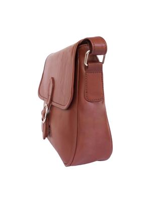 burnt sienna faux leather sling bag - 10419969 - Standard Image - 5