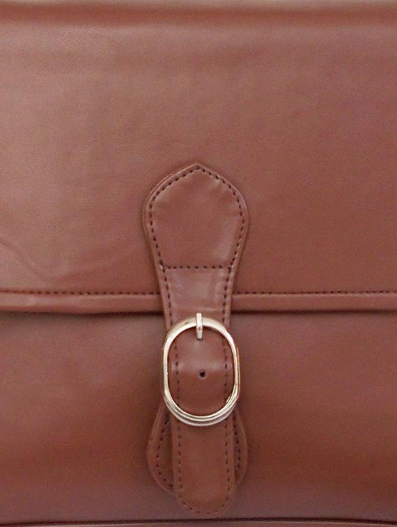 burnt sienna faux leather sling bag - 10419969 - Zoom Image - 4