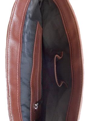 brown faux leather handbag - 10419974 - Standard Image - 3