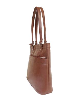 brown faux leather handbag - 10419974 - Standard Image - 5