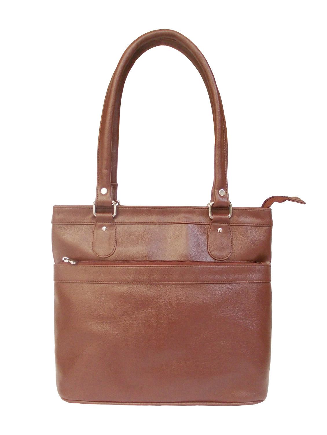 brown faux leather handbag - 10419974 - Zoom Image - 1