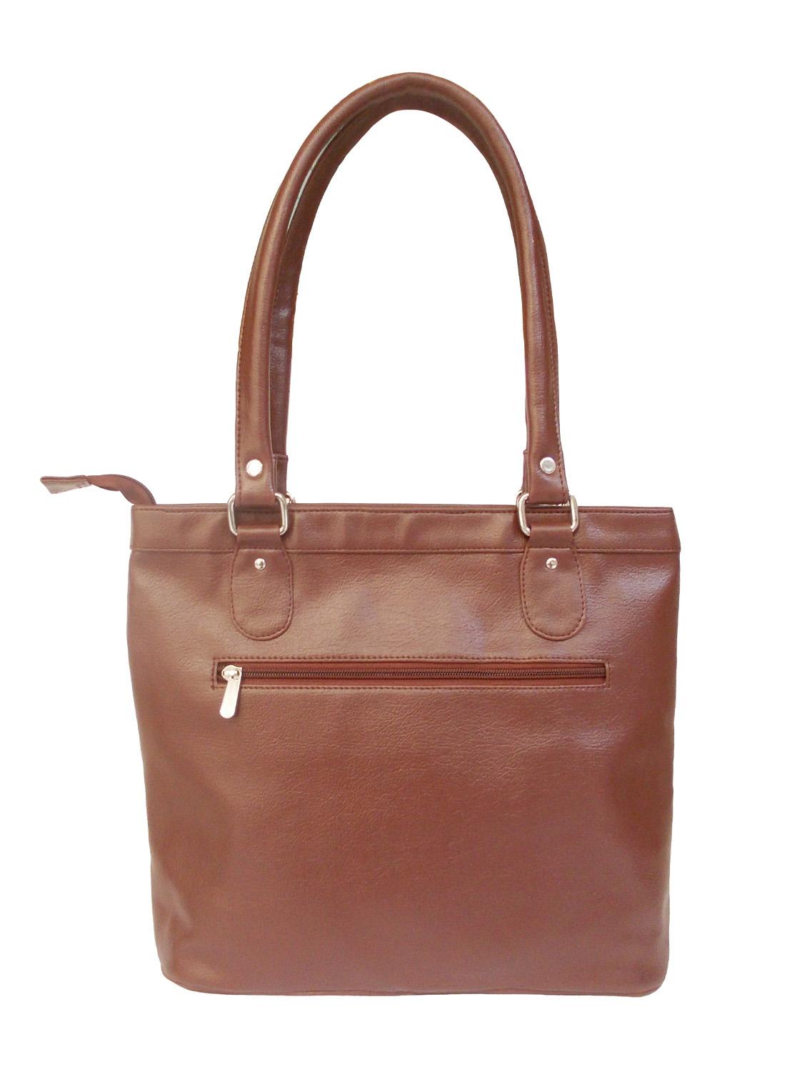 brown faux leather handbag - 10419974 - Zoom Image - 2
