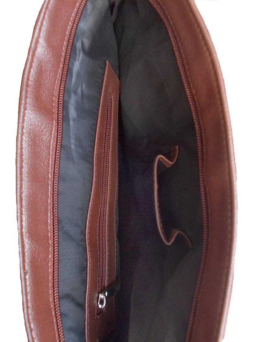 brown faux leather handbag - 10419974 - Zoom Image - 3