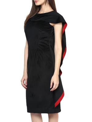 black poly cotton dress - 10420176 - Standard Image - 2