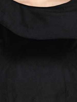 black poly cotton dress - 10420176 - Standard Image - 4