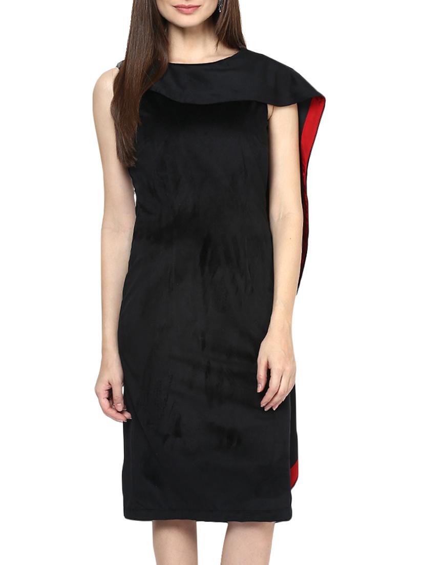 black poly cotton dress - 10420176 - Zoom Image - 1