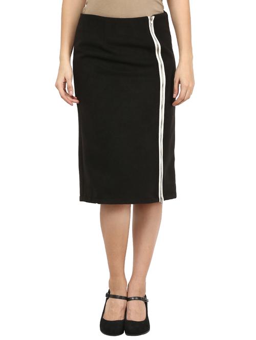black poly cotton skirts - 10420222 - Standard Image - 1