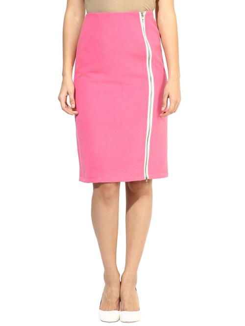 pink poly cotton skirts - 10420223 - Standard Image - 1