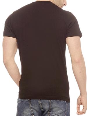 brown colored, cotton tee- shirt - 10420775 - Standard Image - 3