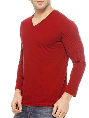 red cotton t-shirt - 10420784 - Standard Image - 2