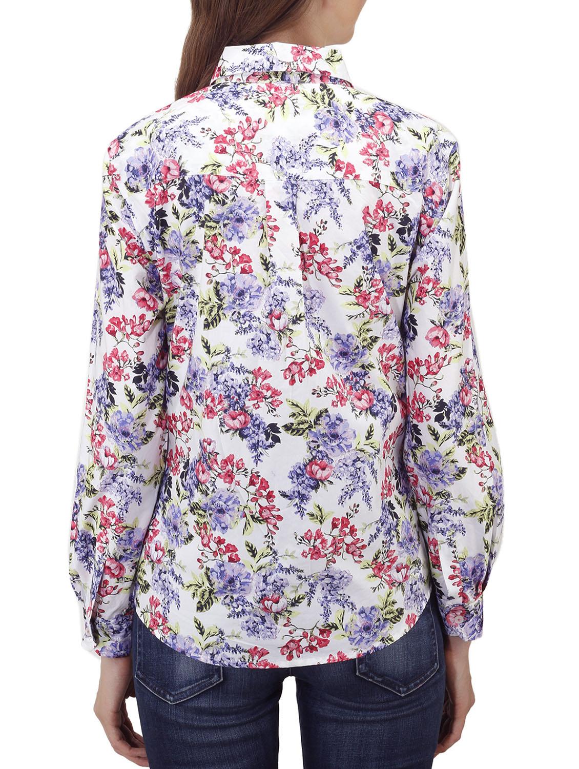 white floral cotton shirt - 10435260 - Zoom Image - 3