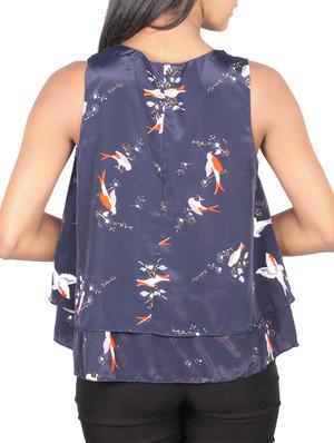blue synthetic top - 10436183 - Standard Image - 2