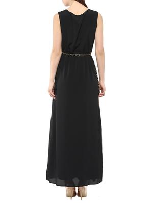 harpa black crepe maxi dress - 10438399 - Standard Image - 3
