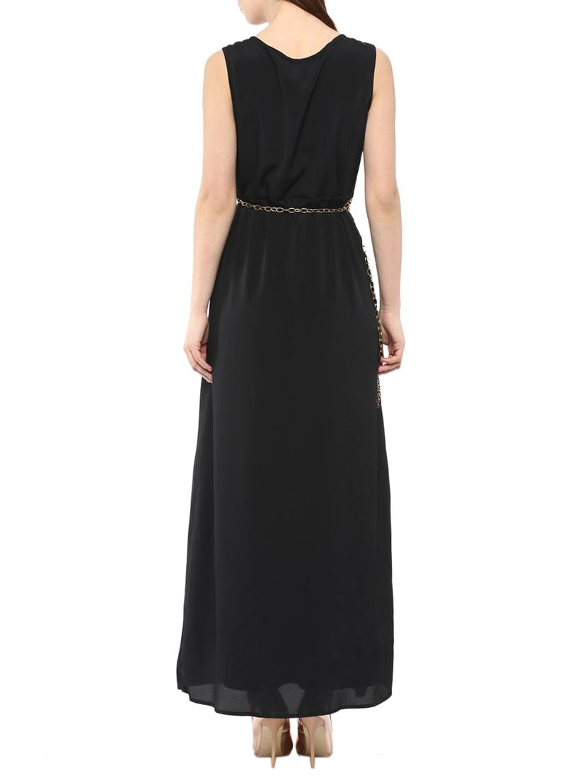 harpa black crepe maxi dress - 10438399 - Zoom Image - 3
