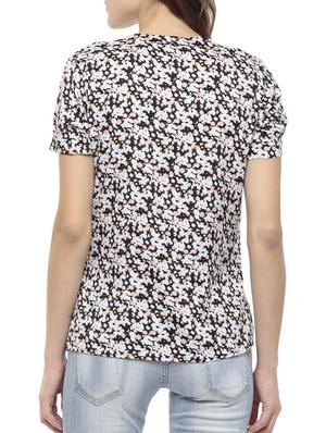 mandarin neck pleat detail top - 10438507 - Standard Image - 3