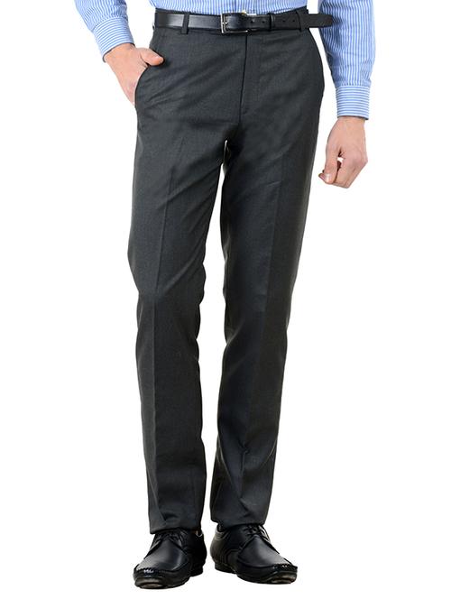 black cotton formal trouser - 10439536 - Very Small Image - 1