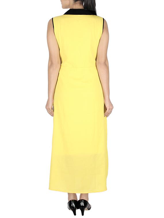 yellow polyester dress - 10443708 - Zoom Image - 3