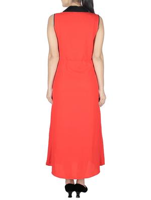 red polyester dress - 10443709 - Standard Image - 3