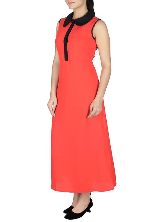 red polyester dress - 10443709 - Zoom Image - 2