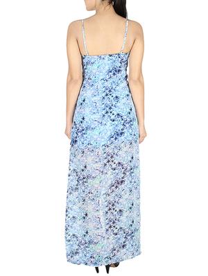 skyblue georgette dress - 10443718 - Standard Image - 3